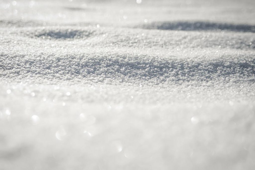 Närbild på snö