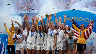 Det amerikanska damlandslaget i fotboll vinner VM 2019.
