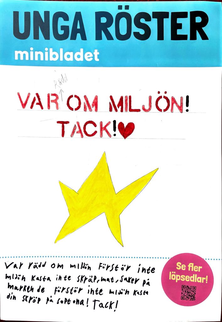 Löpsedel: Var om Miljön tack