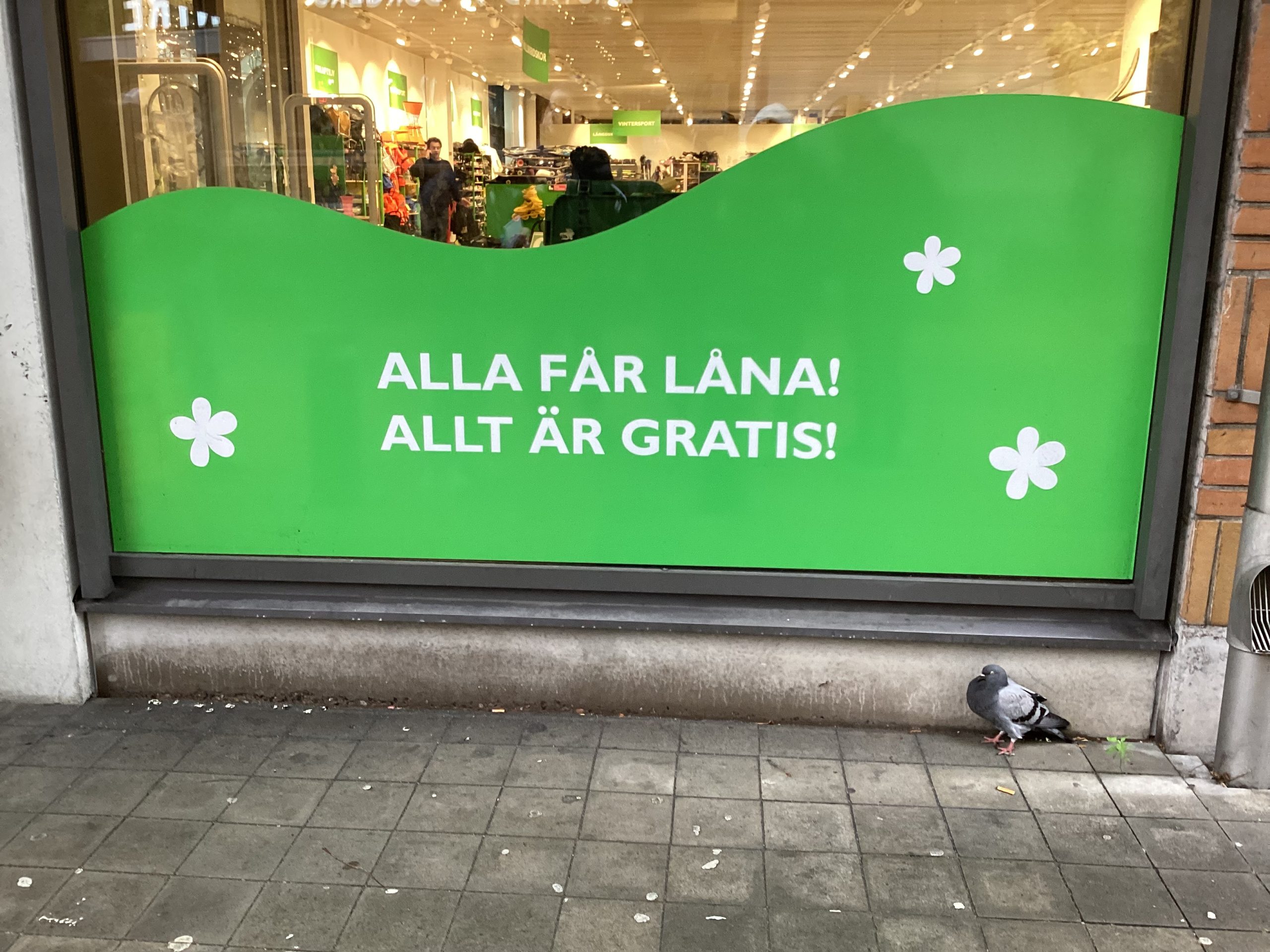 Fritidsbankens skyltfönster